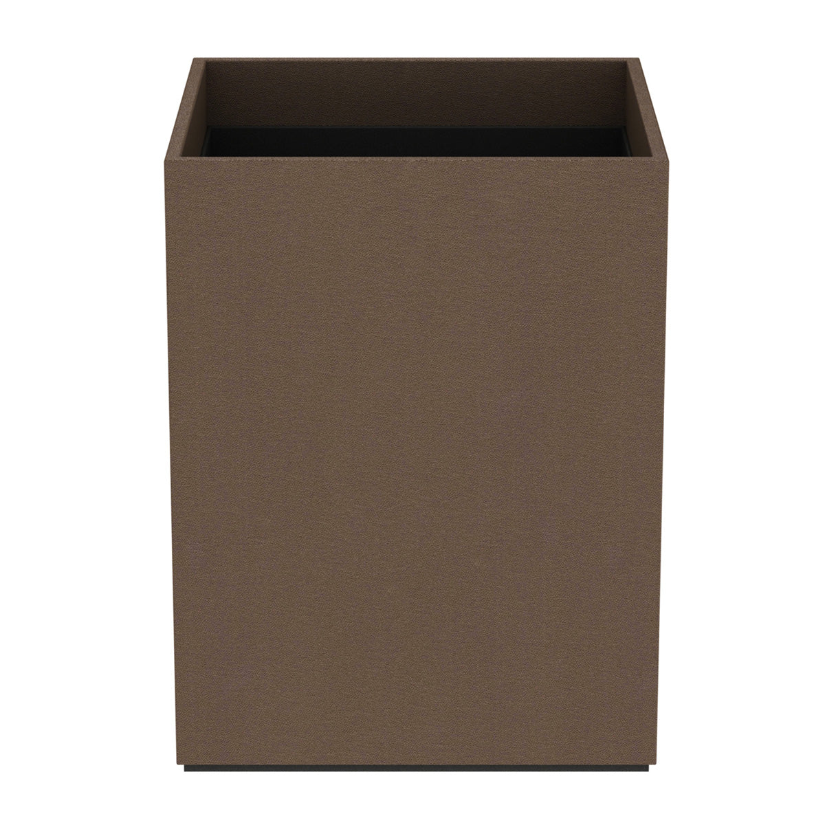 Cube Wastebasket - Smooth Leather Match - Signature Collection