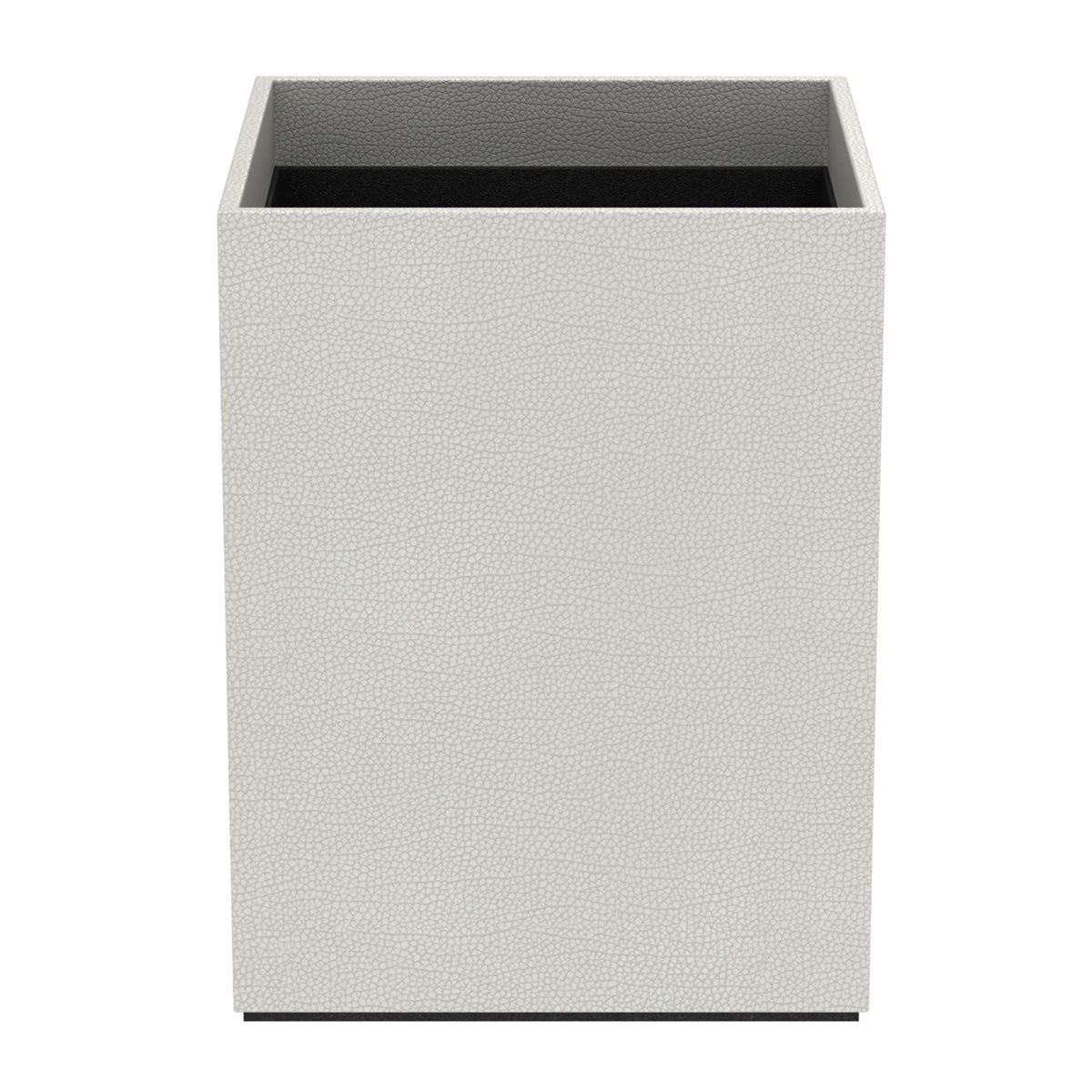 Cube Wastebasket - Faux Shagreen Leather Match - Signature Collection