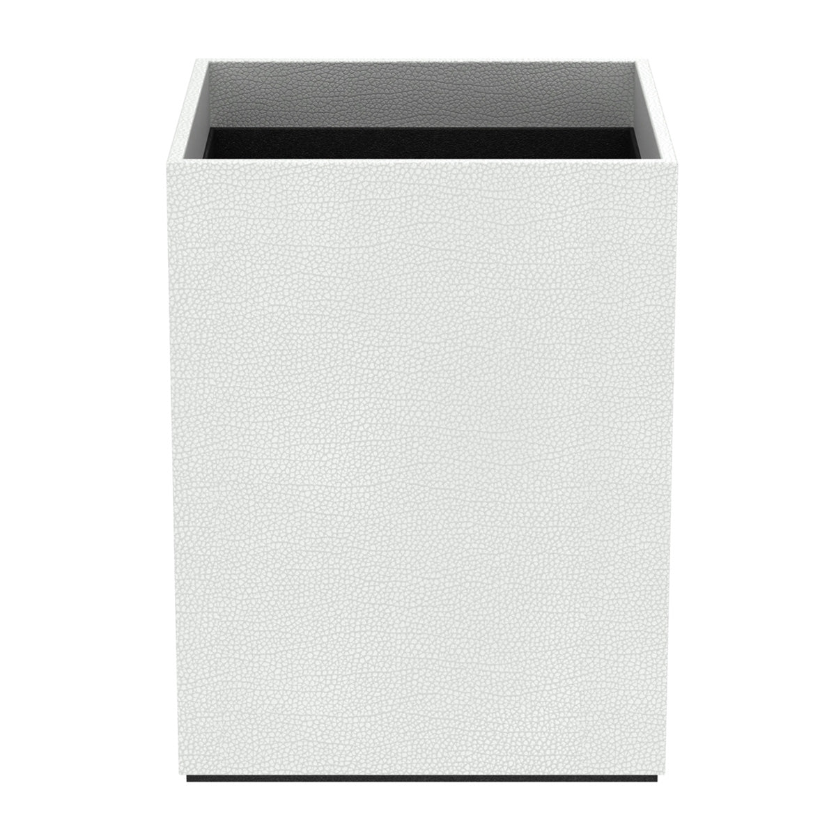 Cube Wastebasket - Faux Shagreen Leather Match - Signature Collection