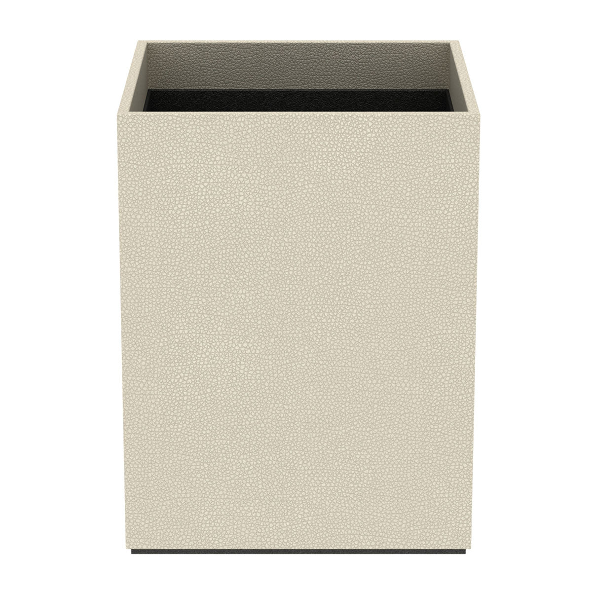 Cube Wastebasket - Faux Shagreen Leather Match - Signature Collection