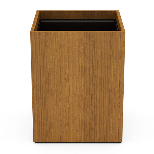 Cube Wastebasket - Wood - Signature Collection