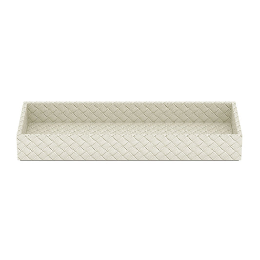 Small Bath Tray - Jumbo Woven Embossed Leather Match - Signature Collection