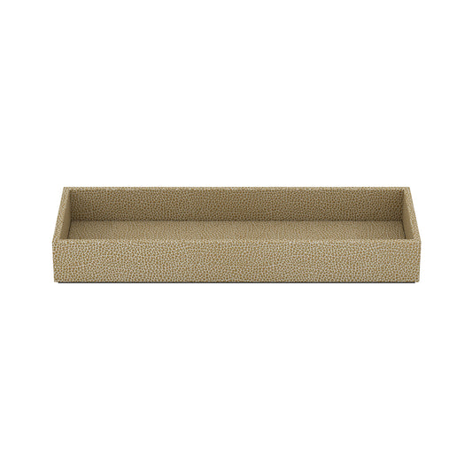 Small Bath Tray - Faux Shagreen Leather Match - Quick Ship