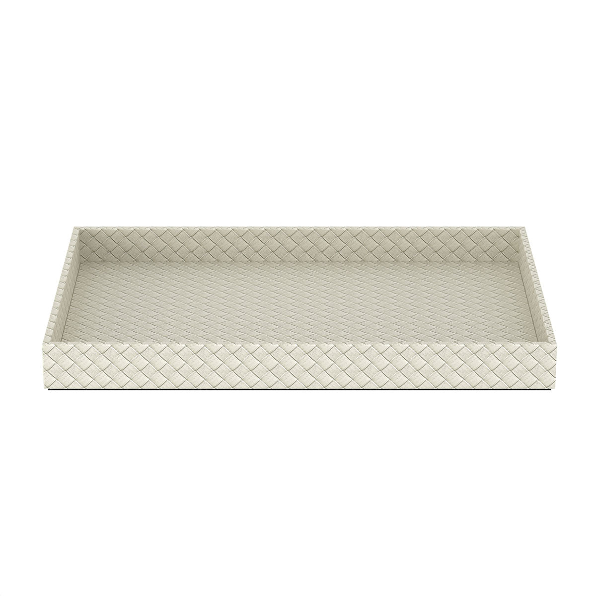 Rectangle Tray - Jumbo Woven Embossed Leather Match - Signature Collection