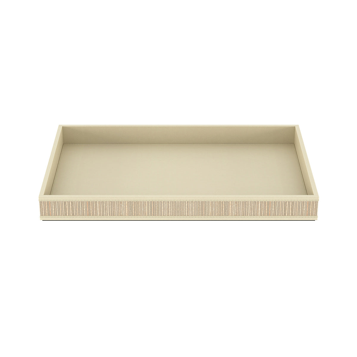 Rectangle Tray - Classic Mendong w/ Wood Trim - Quick Ship