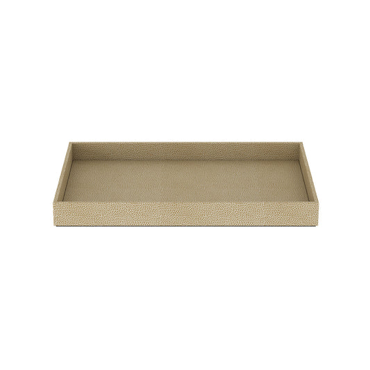 Rectangle Tray - Faux Shagreen Leather Match - Quick Ship