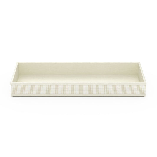 Large Bath Tray - Classic Weave Leather Match - Signature Collection