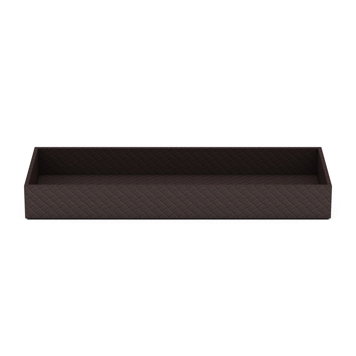 Large Bath Tray - Jumbo Woven Embossed Leather Match - Signature Collection