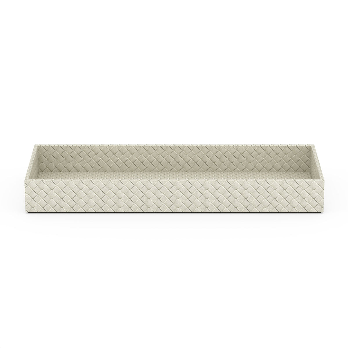 Large Bath Tray - Jumbo Woven Embossed Leather Match - Signature Collection