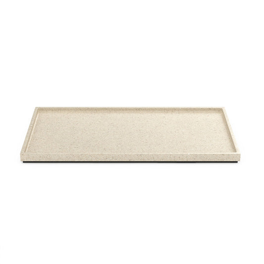 Towel Tray w/ Edge - Sand Resin - Signature Collection