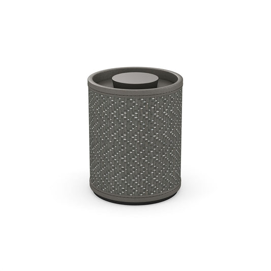 Cylinder Canister w/ Recessed Handle - Chevron Mendong - Signature Collection