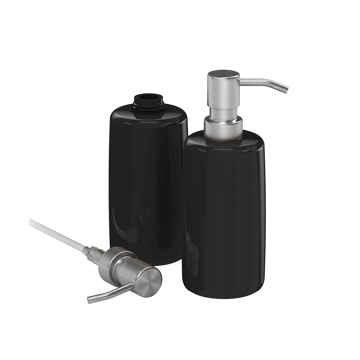 10oz Pump Dispenser, Silver Nozzle - Classic Resin - Signature Collection