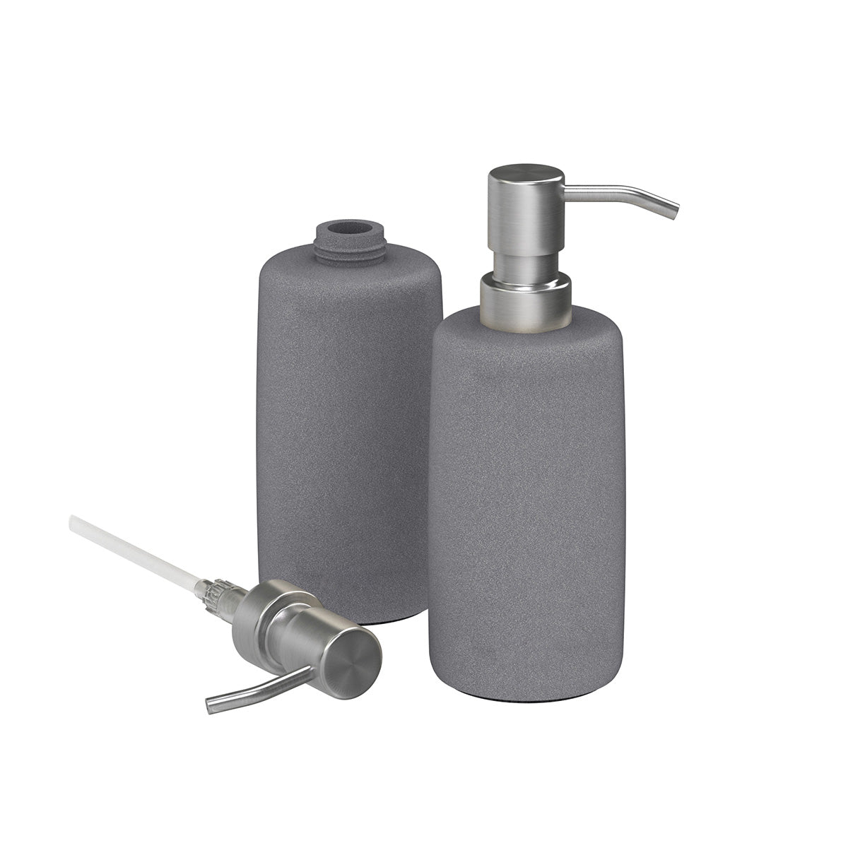 10oz Pump Dispenser, Silver Nozzle - Sand Resin - Signature Collection