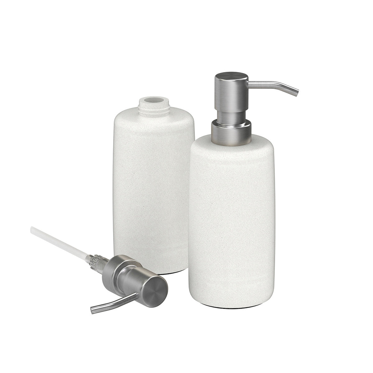 10oz Pump Dispenser, Silver Nozzle - Sand Resin - Signature Collection