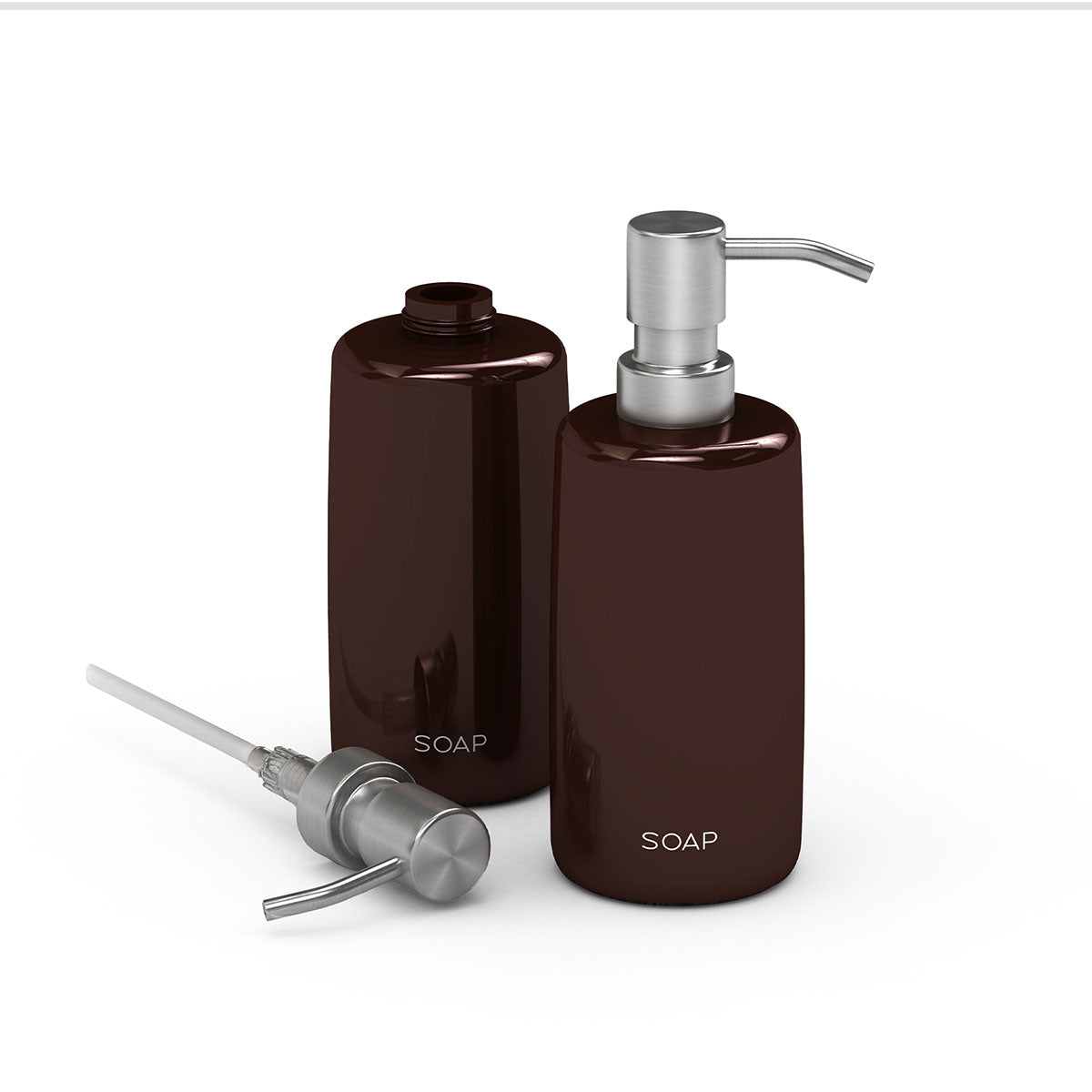 10oz Pump Dispenser, "SOAP", Silver Nozzle - Classic Resin - Signature Collection