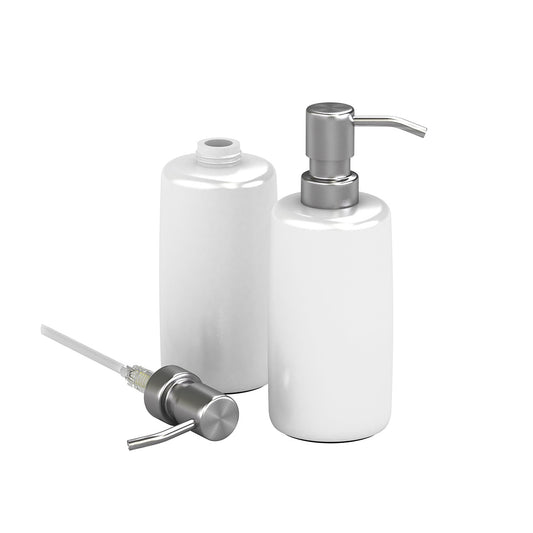 10oz Pump Dispenser, Silver Nozzle - Lacquer - Signature Collection