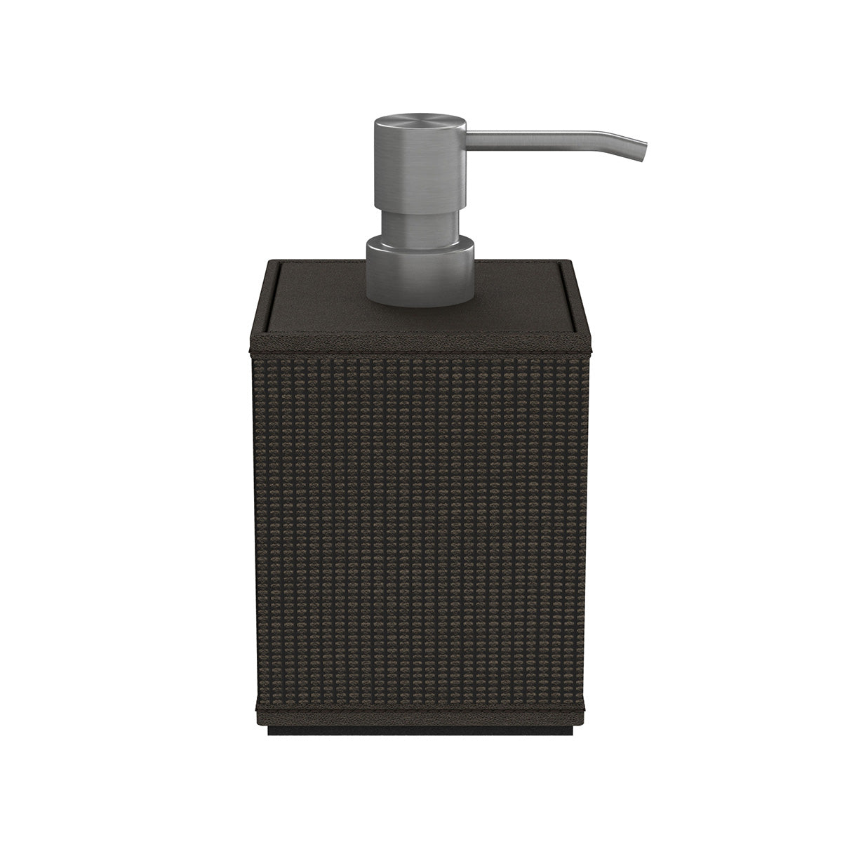 Cube Pump Dispenser - Classic Weave Leather Match - Signature Collection