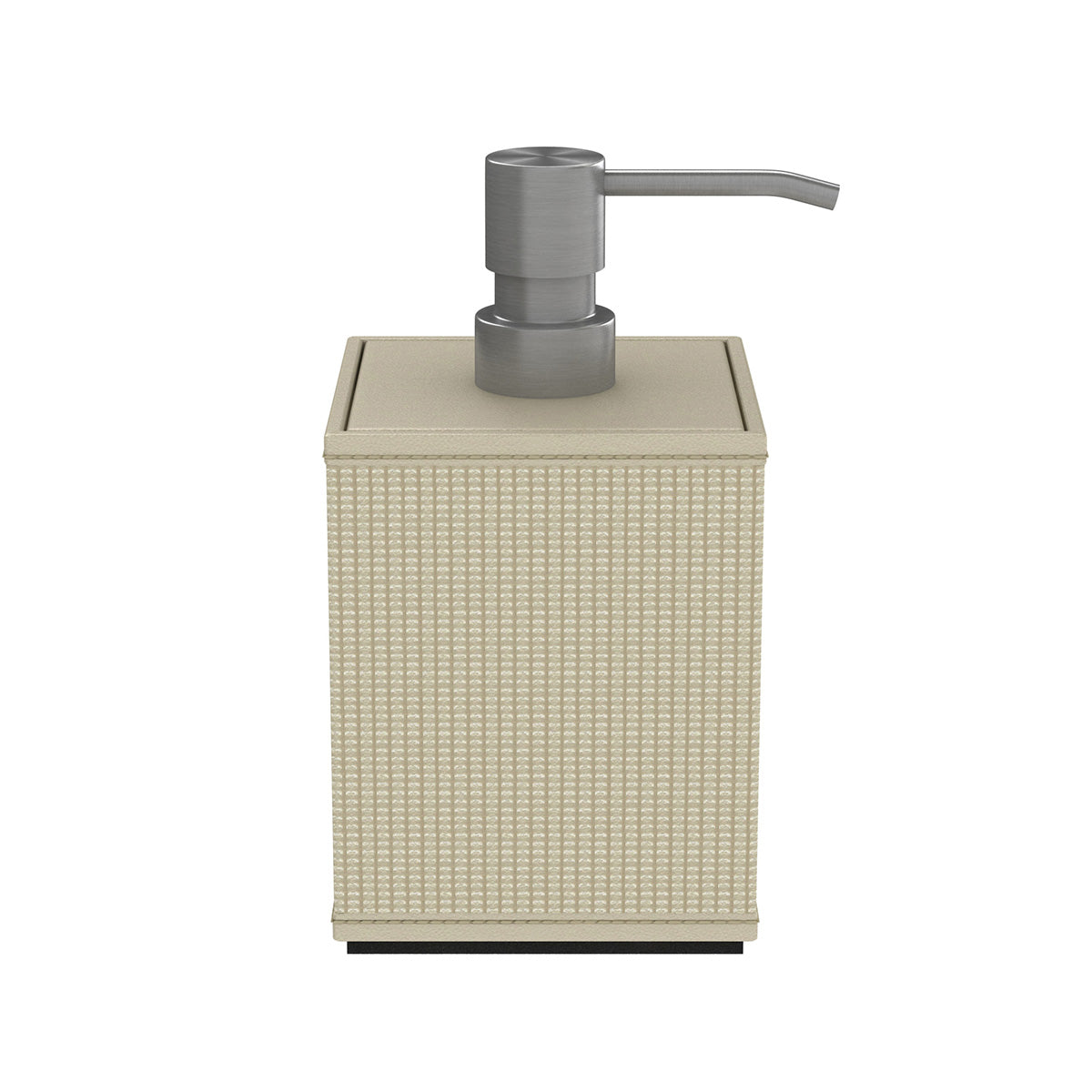 Cube Pump Dispenser - Classic Weave Leather Match - Signature Collection
