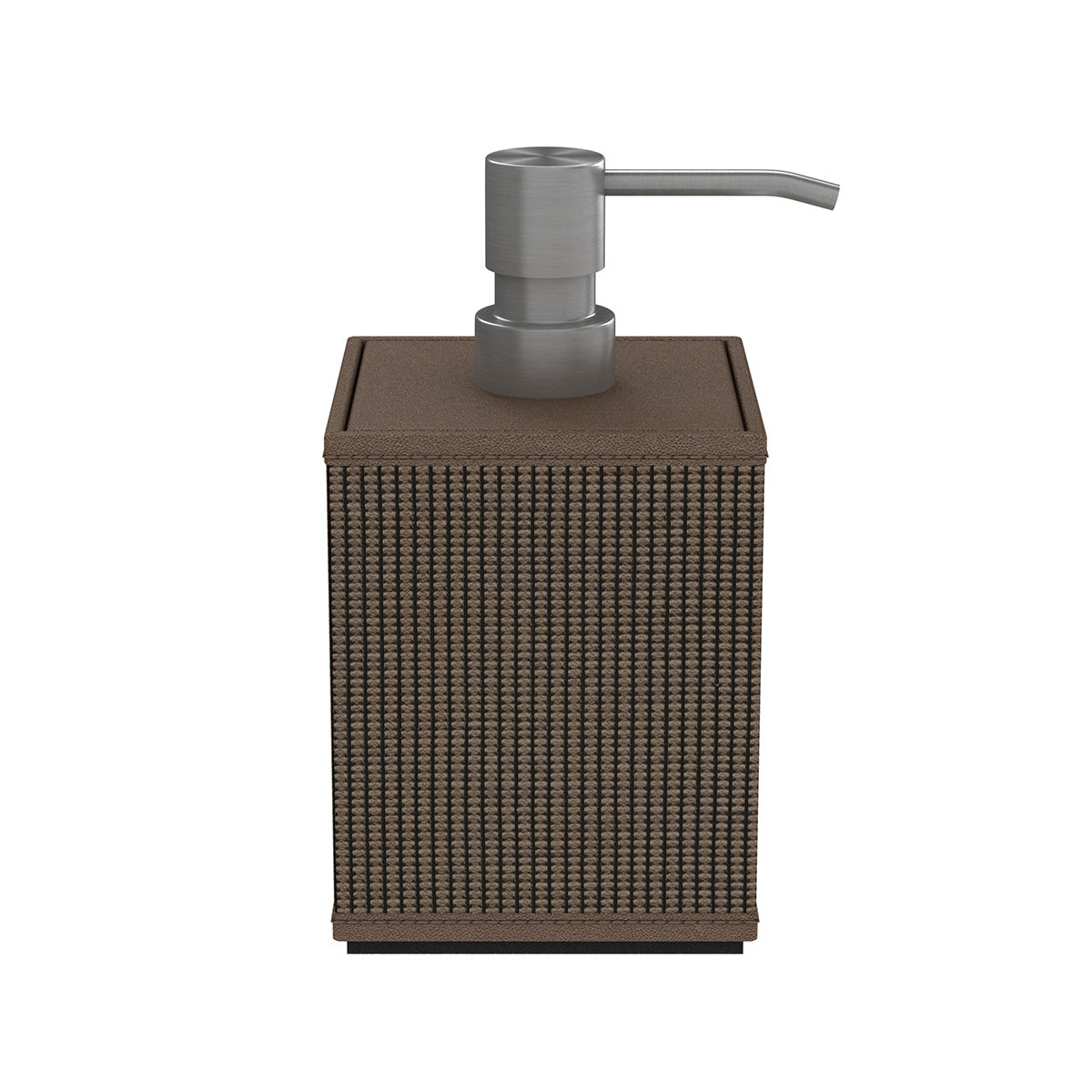 Cube Pump Dispenser - Classic Weave Leather Match - Signature Collection