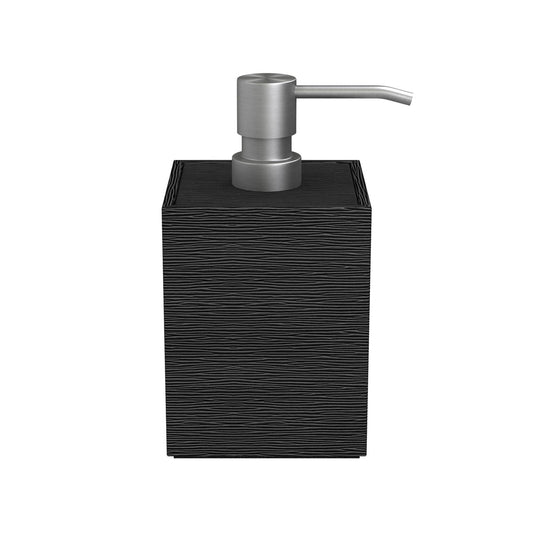 Cube Pump Dispenser - Wave Texture Leather Match - Signature Collection