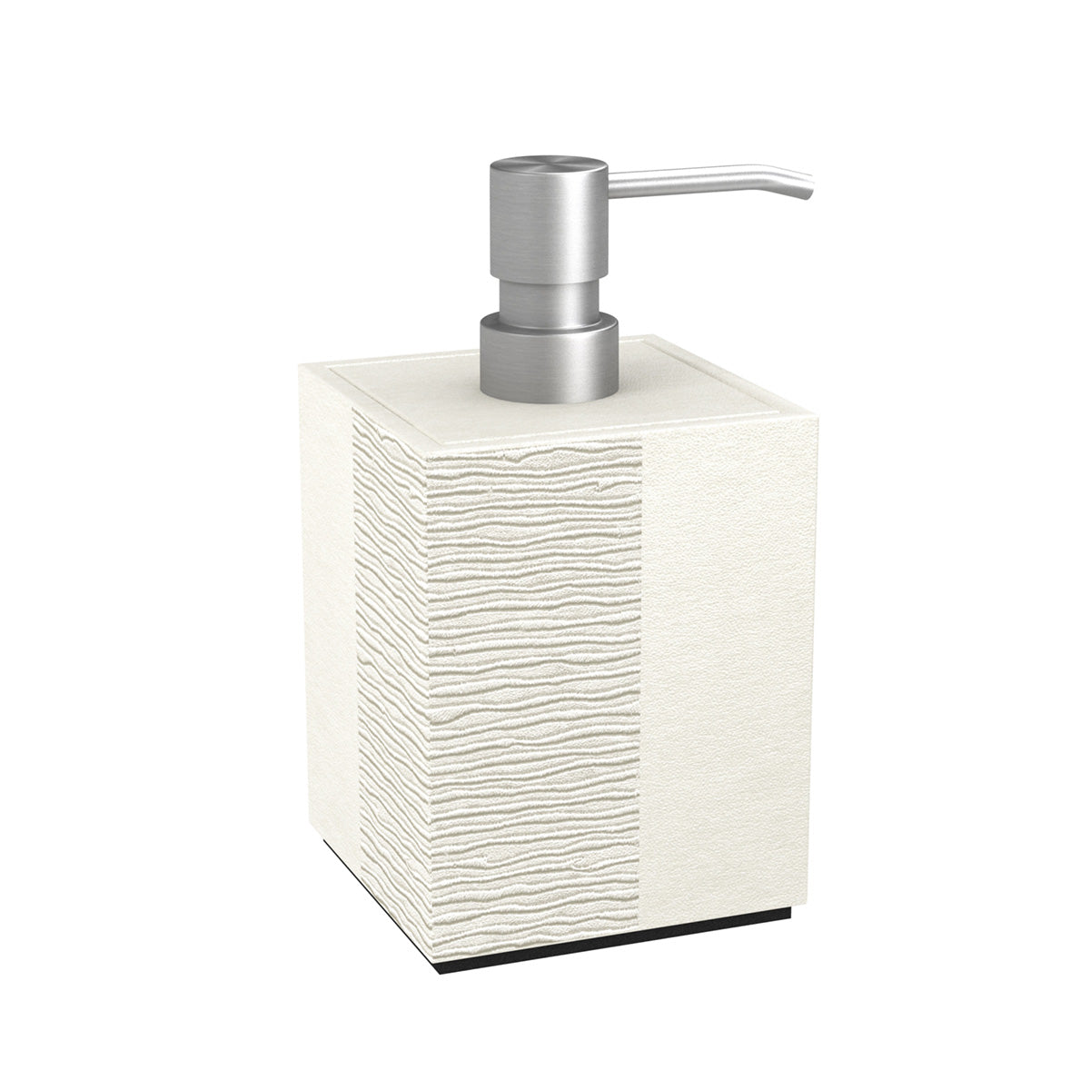 Cube Pump Dispenser - Embroidered Leather Match - Signature Collection