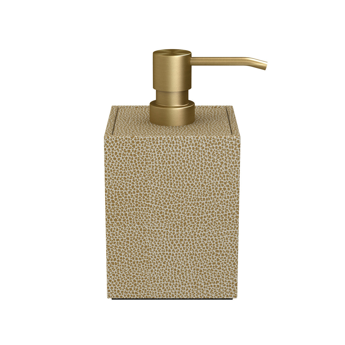 Cube Pump Dispenser - Faux Shagreen Leather Match - Signature Collection