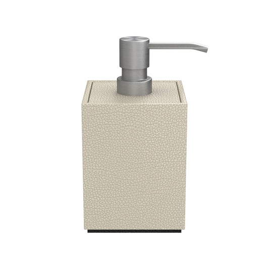 Cube Pump Dispenser - Faux Shagreen Leather Match - Signature Collection