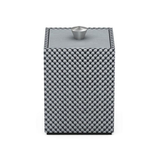 Cube Canister w/ Aluminum Knob - Broadweave Woven Foam - Signature Collection