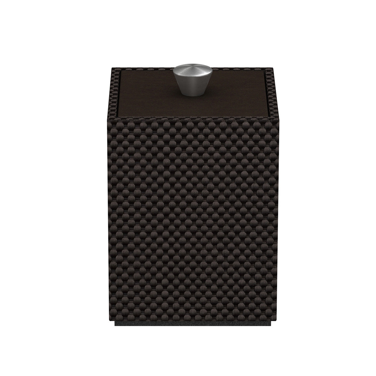Cube Canister w/ Aluminum Knob - Broadweave Woven Foam - Signature Collection