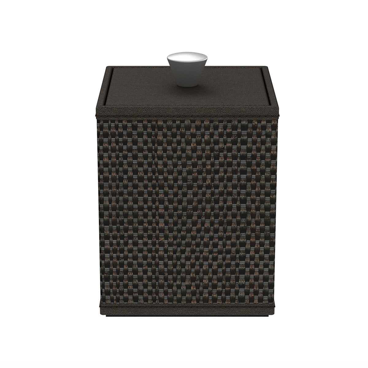 Cube Canister w/ Aluminum Knob - Broadweave Mendong - Signature Collection