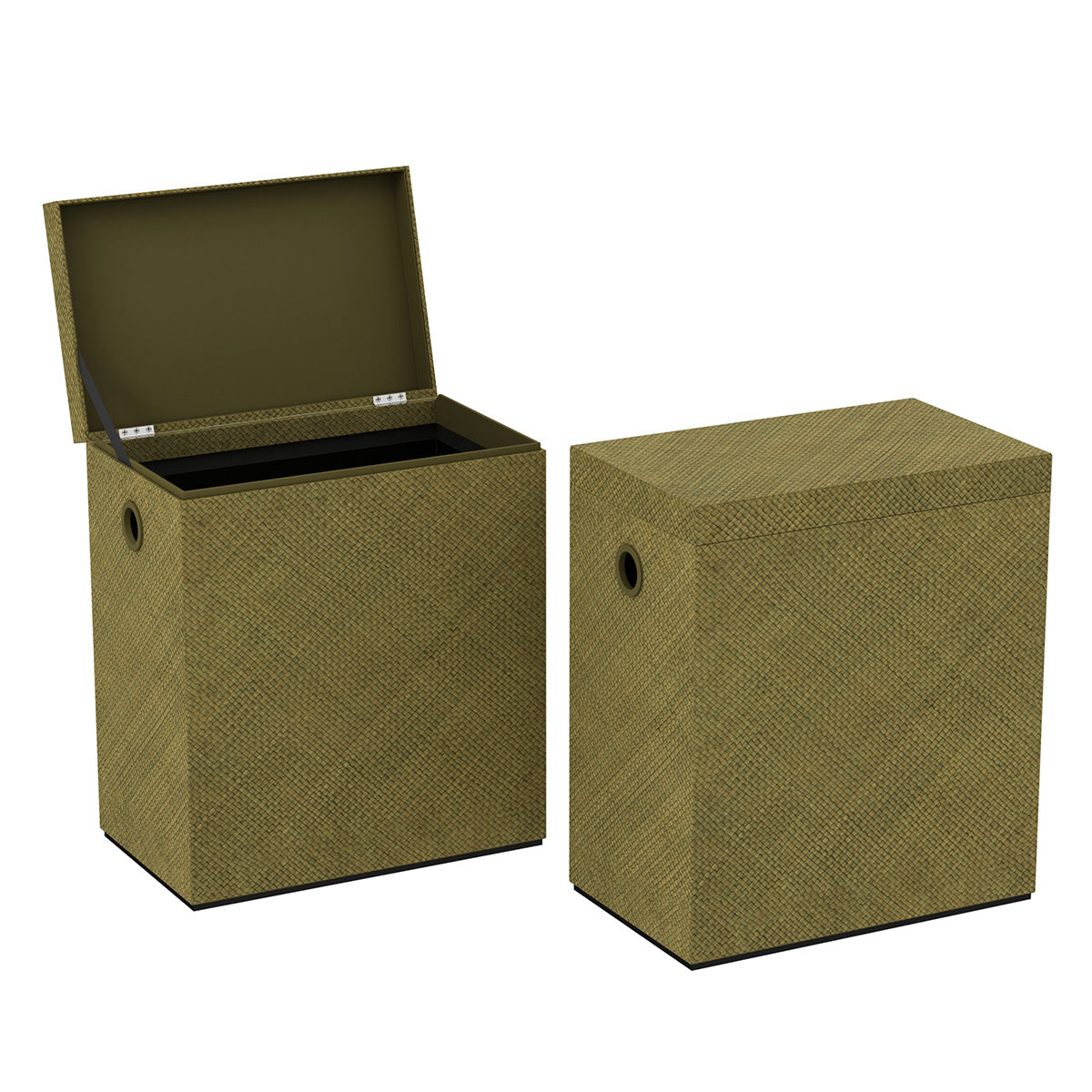 Rectangle Hamper w/ Hinged Lid - Pandan - Signature Collection