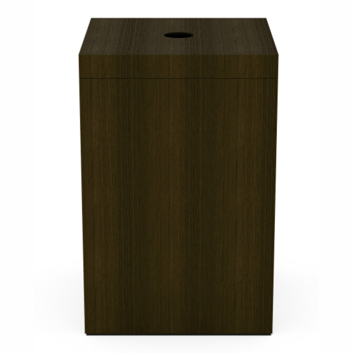 Square Hamper w/ Finger Hole - Heritage Wood - Signature Collection