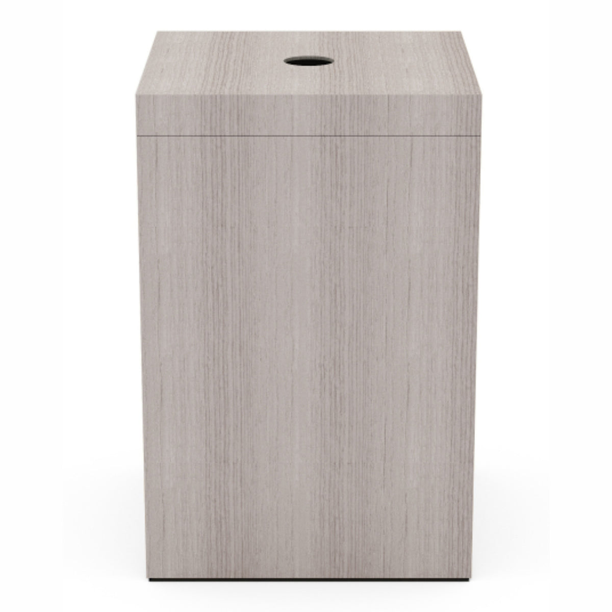Square Hamper w/ Finger Hole - Heritage Wood - Signature Collection