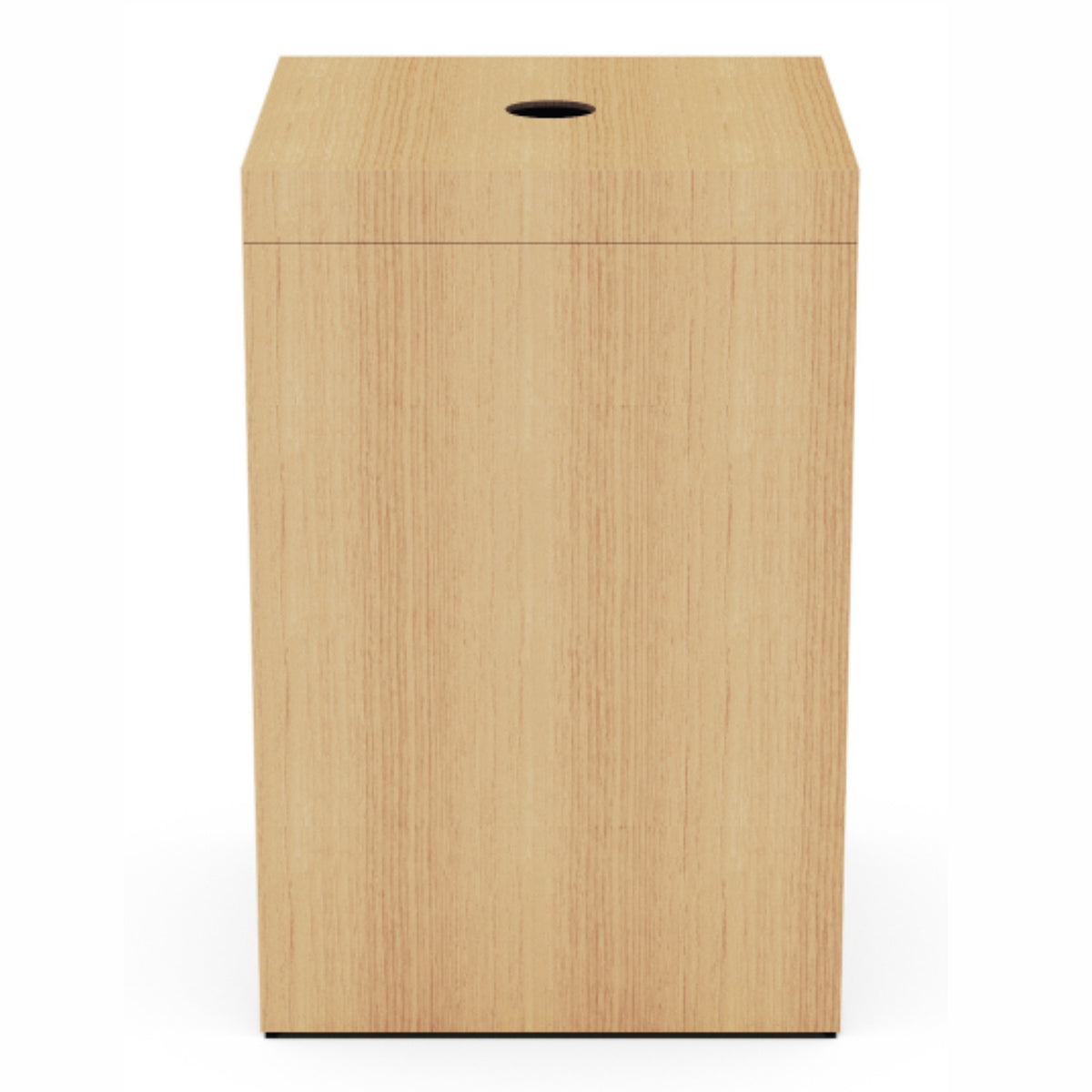Square Hamper w/ Finger Hole - Heritage Wood - Signature Collection