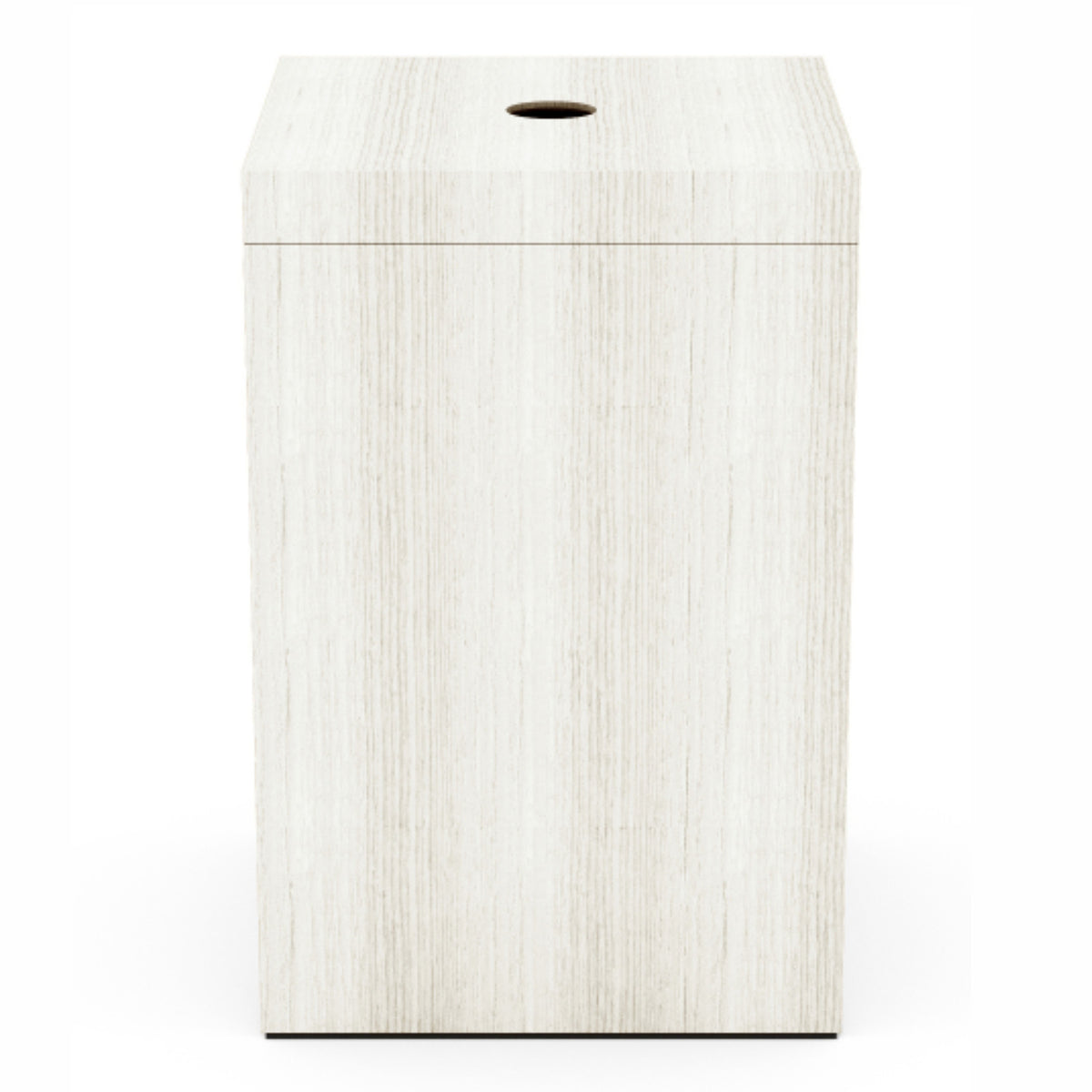 Square Hamper w/ Finger Hole - Heritage Wood - Signature Collection