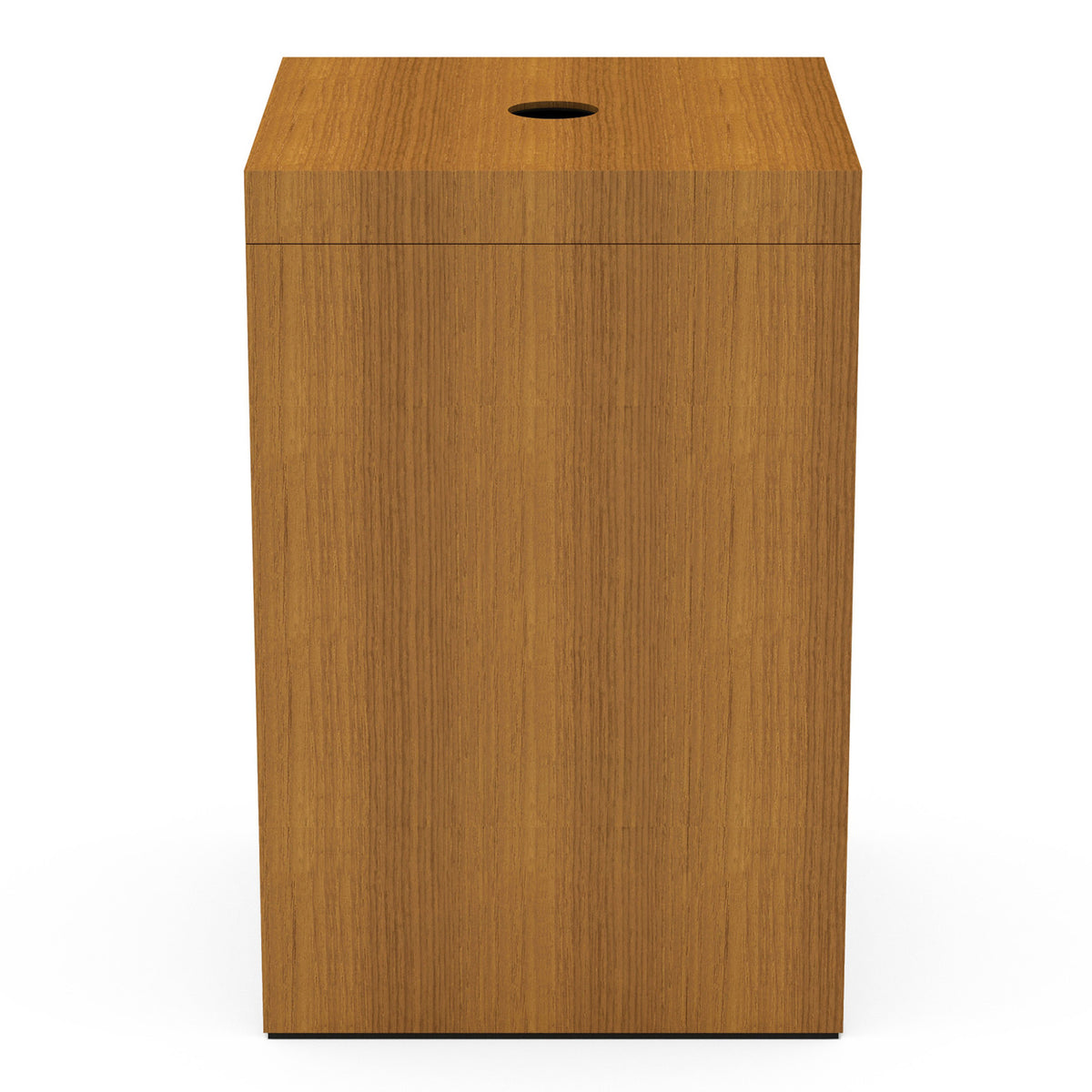 Square Hamper w/ Finger Hole - Heritage Wood - Signature Collection