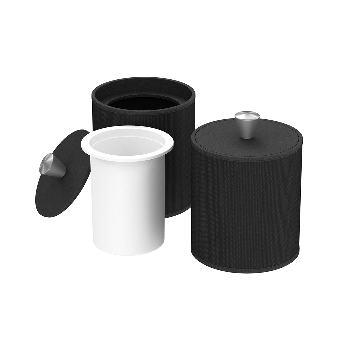 Round Ice Bucket w/ Aluminum Knob - Classic Mendong - Signature Collection