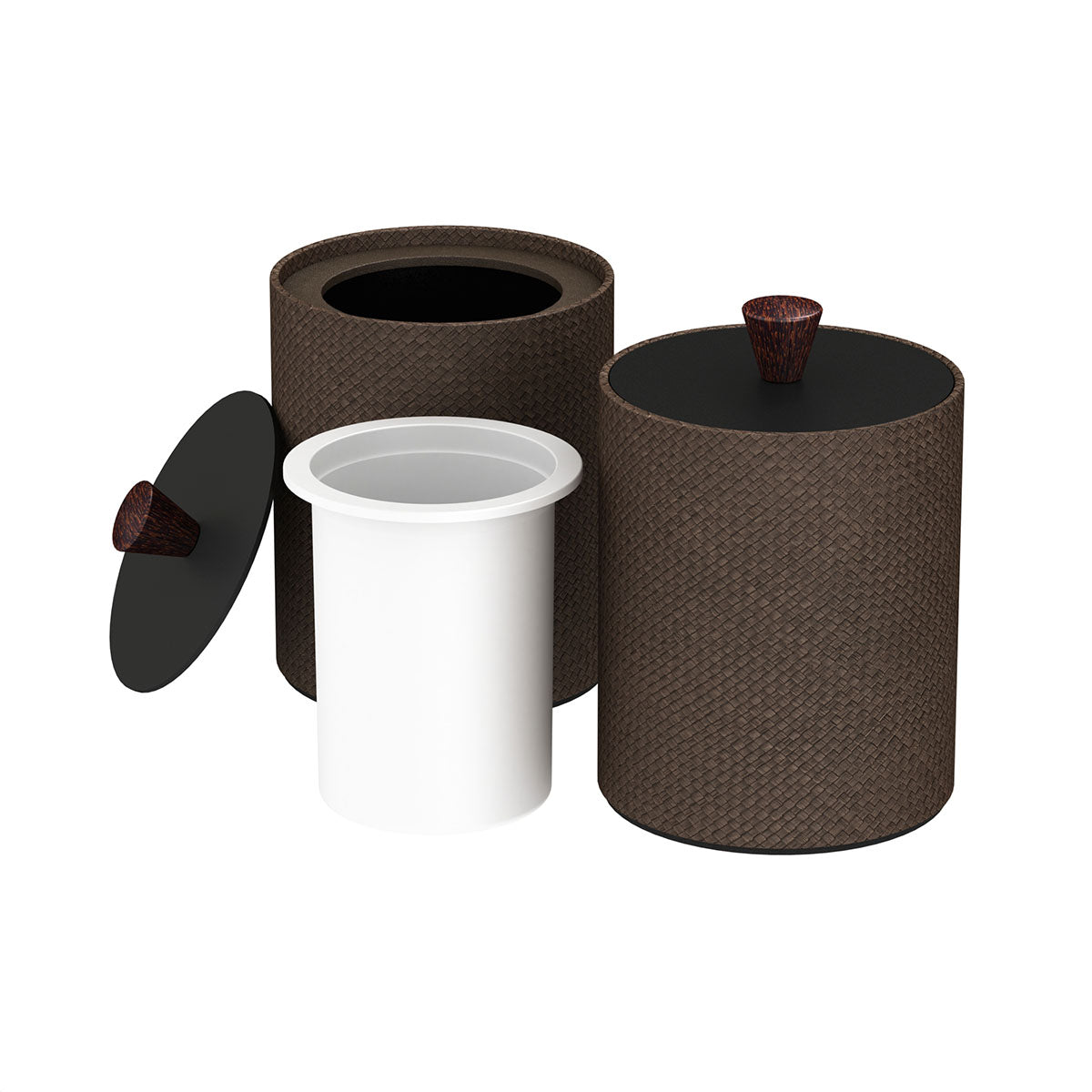 Round Ice Bucket w/ Wood Knob - Pandan - Signature Collection