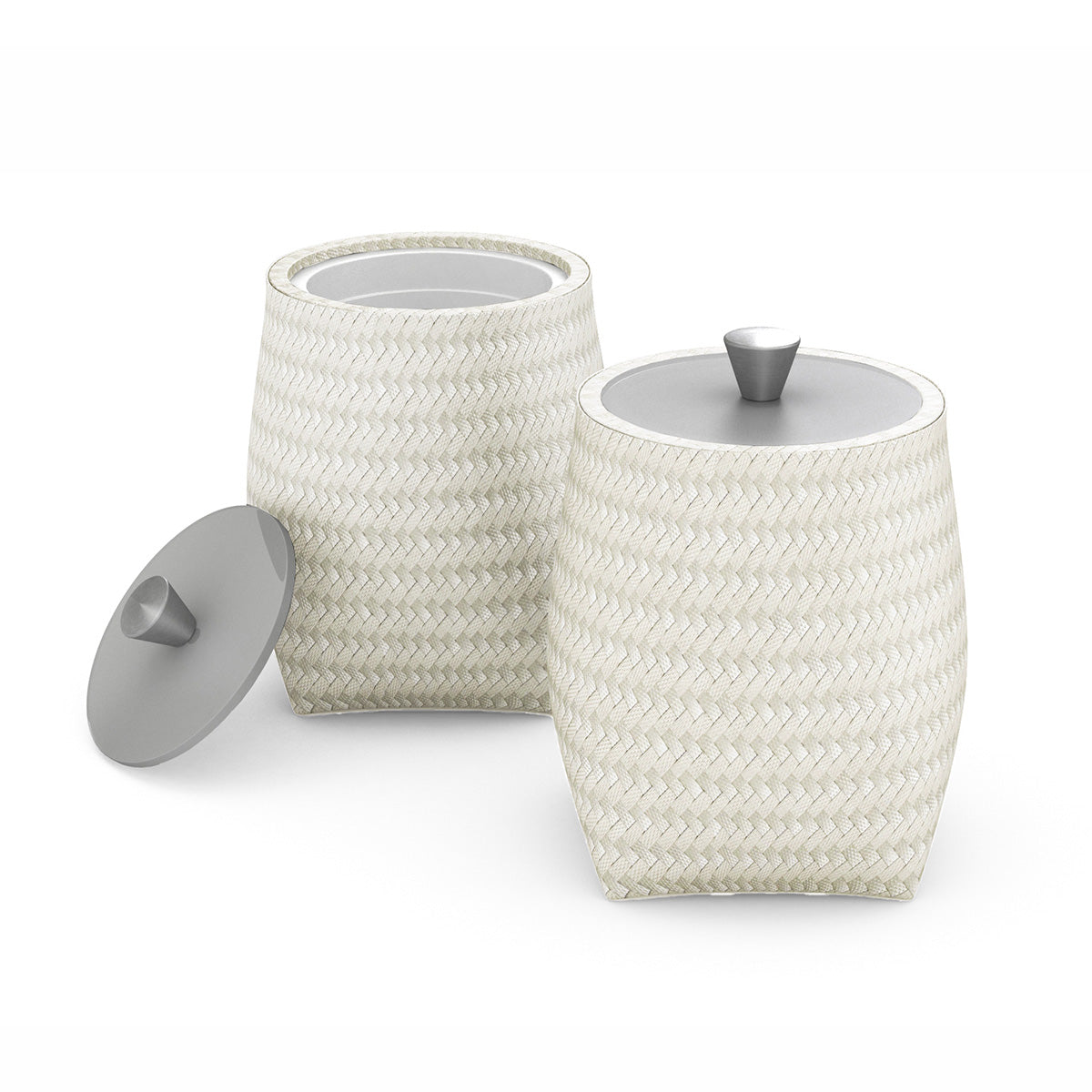 Round Ice Bucket w/ Aluminum Knob - Polyweave - Signature Collection