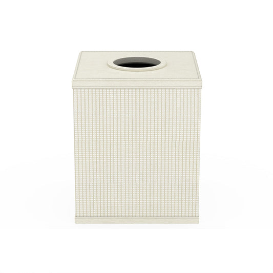 Tissue Box Cover - Classic Weave Leather Match - Signature Collection