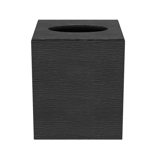 Tissue Box Cover - Wave Textured Leather Match - Quick Ship