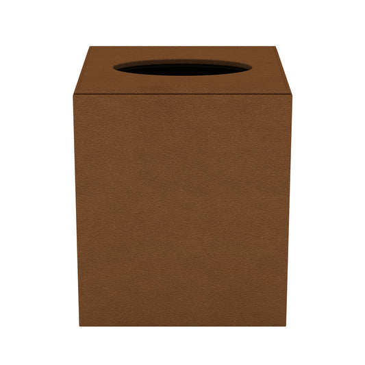 Tissue Box Cover - Smooth Leather Match - Quick Ship