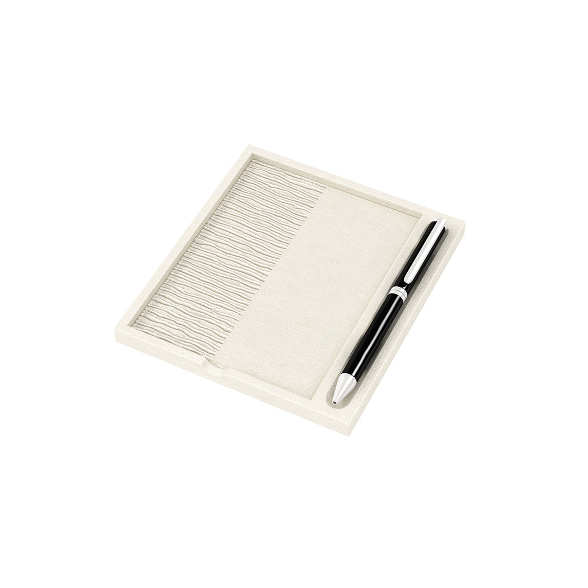 Notepad Holder - Embroidered Leather Match - Signature Collection