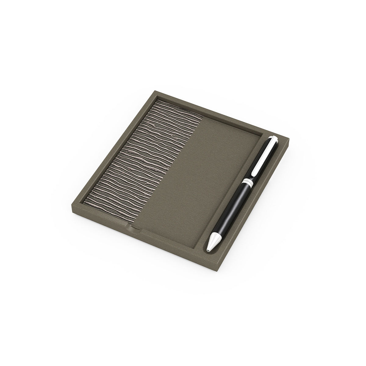 Notepad Holder - Embroidered Leather Match - Signature Collection
