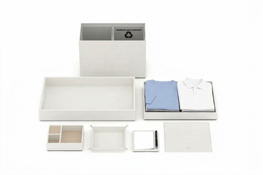 Guest Room Accessories:  Bedside, Desk and Closet