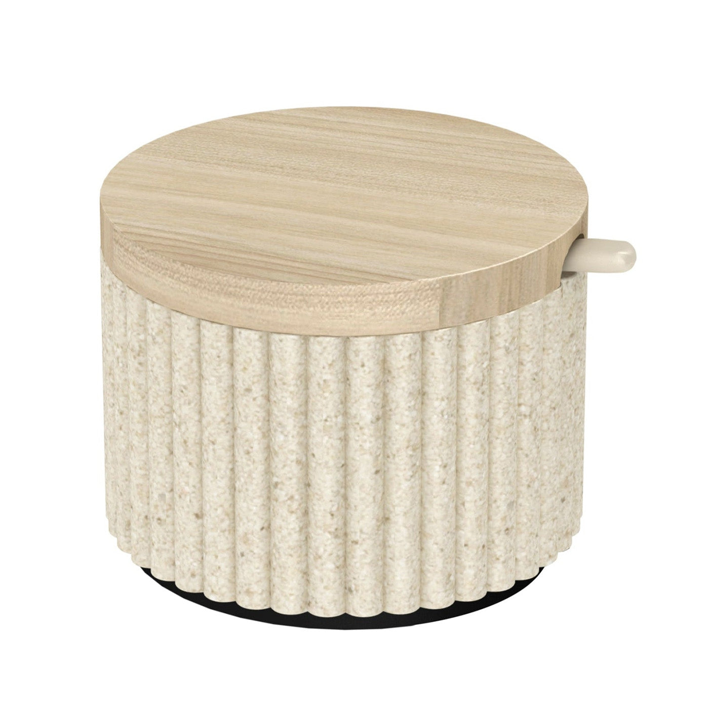 Resin Beach Sand Bath Salts Canister with Wood Lid
